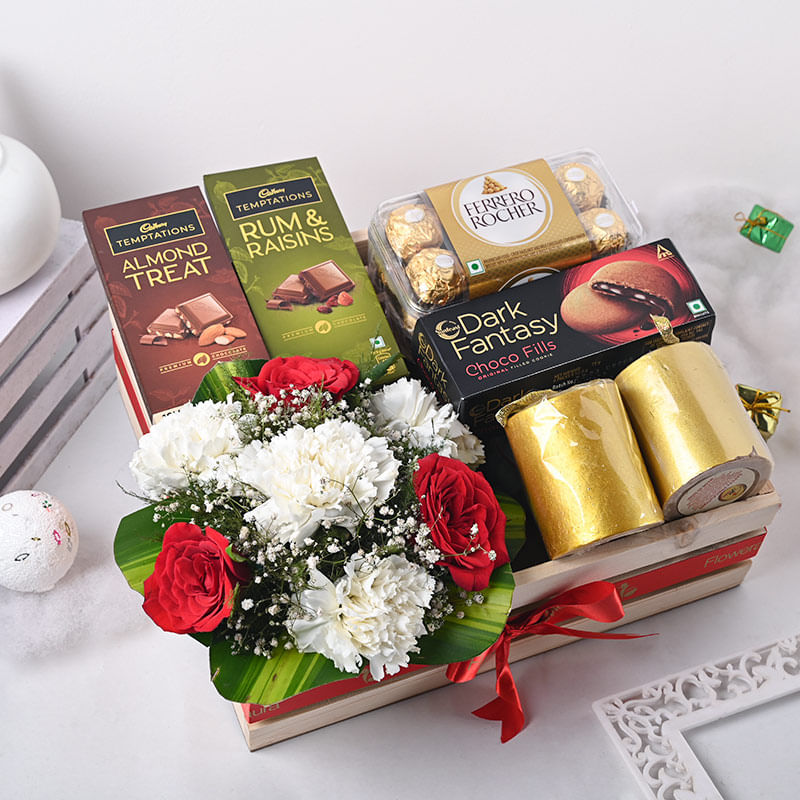 Flowers N Chocolates Festive Hamper