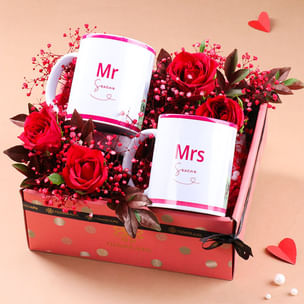 Personalised Mug N Rose Love Hamper