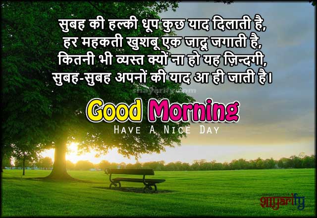 Subah Ki Halki Dhoop - Good Morning Shayari